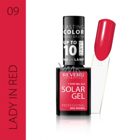 Revers Solar Gel gelový lak na nehty 09 Lady in Red 12 ml