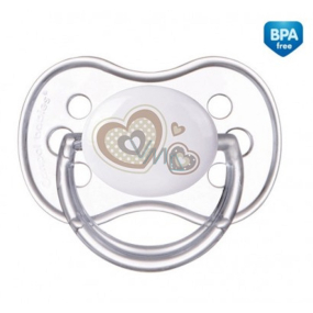 Canpol babies Newborn Baby Šidítko silikonové symetrické béžové pro děti 0-6 měsíců 1 kus