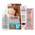 Schwarzkopf Gliss Color barva na vlasy 7-7 Měděný tmavě plavý 2 x 60 ml