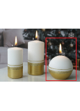 Lima Aroma linie svíčka zlatá koule 80 mm 1 kus