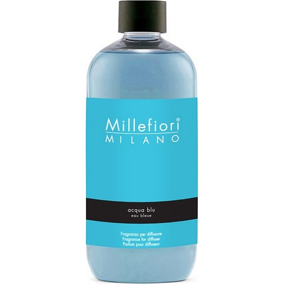 Millefiori Milano Natural Acqua Blu - Vodní modrá Náplň difuzéru pro vonná stébla 250 ml