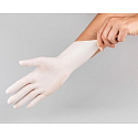 Maxter Rukavice hygienické jednorázové latexové hypoalergenní pudrované, velikost L, box 100 kusů