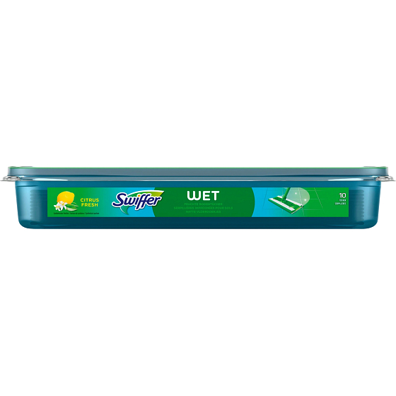 Swiffer Sweeper Citrus náhradní vlhčené ubrousky na podlahu, 10 ks, po expiraci