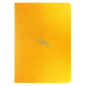 Ditipo Sešit Glitter Collection A5 linkovaný žlutý 15 x 21 cm