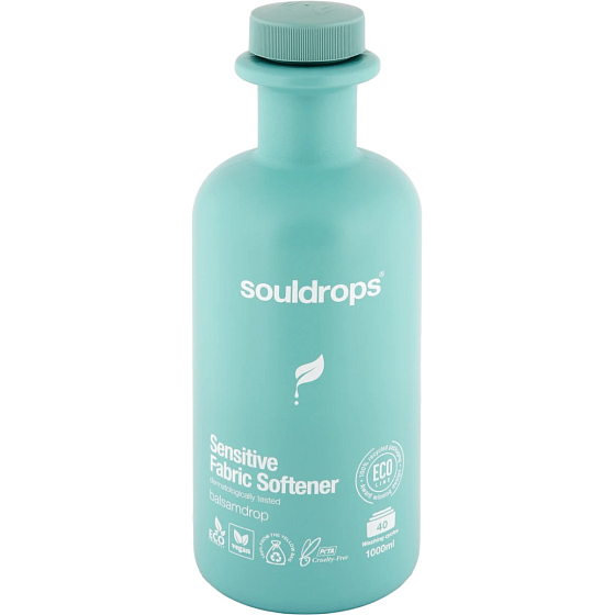 Souldrops Fabric Softener Sensitive Balsamdrop aviváž pro citlivou pokožku 40 dávek 1 l