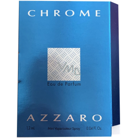 Azzaro Chrome parfémovaná voda pro muže 1,2 ml s rozprašovačem, vialka