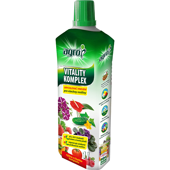 Agro Vitality Komplex hnojivo pro oslabené a nerostoucí rostliny, 1 l