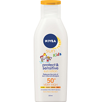 Nivea Sun Kids OF 50+ Protect & Sensitive dětské mléko na opalování, 200 ml