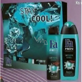 FA Men Extreme Cool sprchový gel + deodorant sprej, kosmetická sada