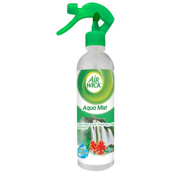 Air Wick Aqua Mist Deštný prales a květ aloe tekutý osvěžovač vzduchu rozprašovač 345 ml