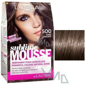 Loreal Paris Sublime Mousse barva na vlasy 500 pravá hnědá