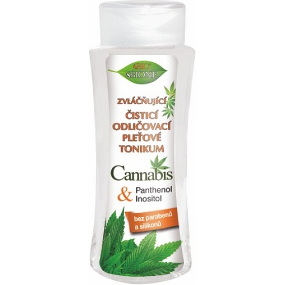 Bione Cosmetics Cannabis čisticí odličovací pleťové tonikum 255 ml
