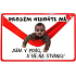 Nekupto Humor po Česku humorná cedulka 15 x 10 cm 1 kus