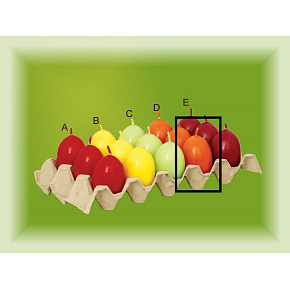 Lima Aromatické vajíčko svíčka oranžová D 40 x 60 mm 1 kus