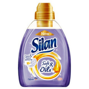Silan Soft & Oils Care & Precious Perfume Oils Purple avivážní prostředek koncentrát 21 dávek 750 ml