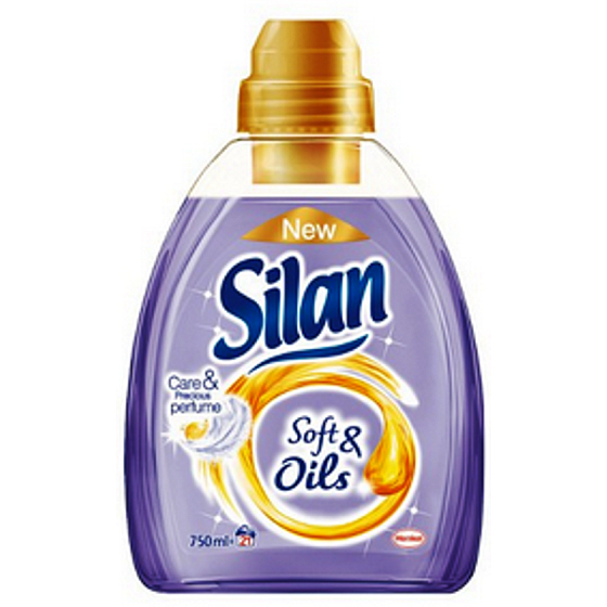 Silan Soft & Oils Care & Precious Perfume Oils Purple avivážní prostředek koncentrát 21 dávek 750 ml