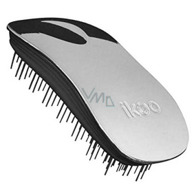Ikoo Home Metallic Kartáč na vlasy podle čínské medicíny metalický stříbrno-černý