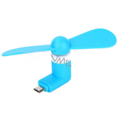 Větráček Micro USB modrý 1 kus
