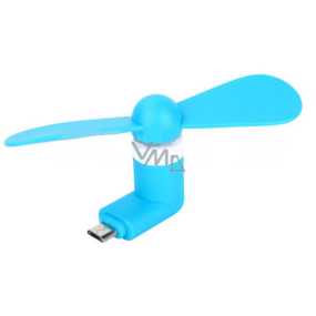 Větráček Micro USB modrý 1 kus