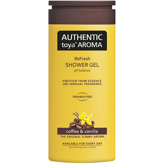 Authentic Toya Aroma Coffee & Vanilla aromatický sprchový gel 400 ml