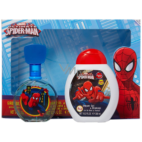 Marvel Spiderman toaletní voda pro děti 100 ml + 2v1 sprchový gel 300 ml, kosmetická sada