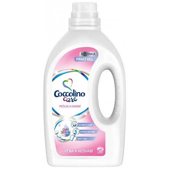 Coccolino Care Vlna a hedvábí speciální péče o citlivé tkaniny prací gel 30 dávek 1,2 l