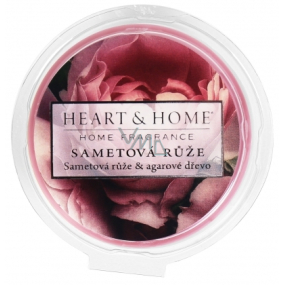 Heart & Home Sametová růže Sojový přírodní vonný vosk 26 g