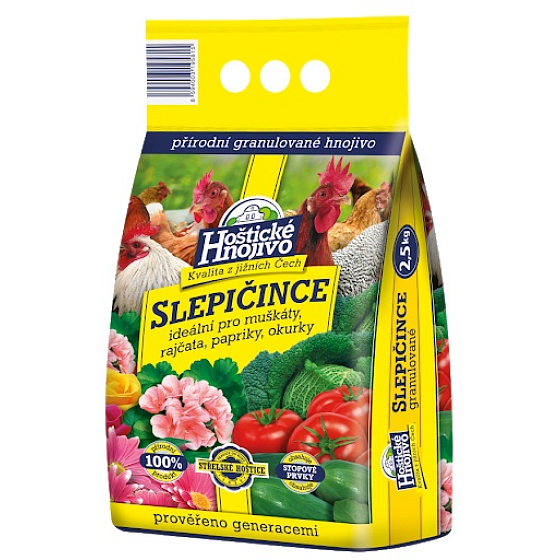 Forestina Hoštické hnojivo Slepičince granulované hnojivo 2,5 kg