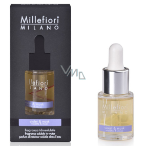 Millefiori Milano Natural Violet & Musk - Fialka a Pižmo Aroma olej 15 ml