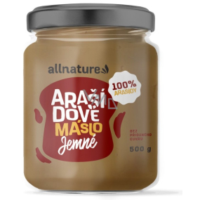 Allnature Arašídové máslo jemné 500 g