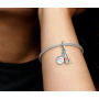 Charm Sterlingové stříbro 925 Disney Medvídek Pú - Narozeninový Medvídek Pú, 2v1 přívěsek na náramek narozeniny