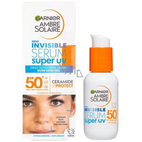 Garnier Ambre Solaire Invisible Serum Super UV SPF50+ denní sérum proti UV záření 30 ml