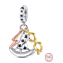 Charm Sterlingové stříbro 925 Harry Potter klobouk, brýle, jizva, 3v1 přívěsek na náramek, film
