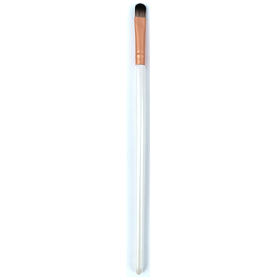 Kosmetický štětec na oční stíny kulatý Rosegold 17 cm