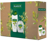 Palmolive Naturals Olive & Milk sprchový krém 250 ml + Naturals Milk & Olive tekuté mýdlo s dávkovačem 300 ml, kosmetická sada pro ženy