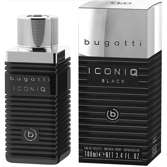 Bugatti Iconiq Black toaletní voda pro muže 100 ml