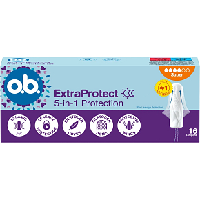 o.b. ExtraProtect tampony super, 16 ks o.b. ExtraProtect tampony super, 16 ks