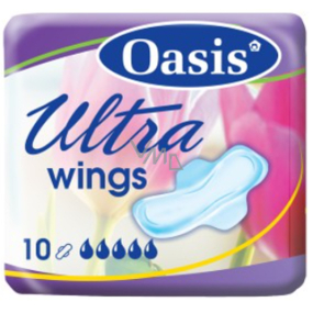 Oasis Ultra Wings intimní vložky s křidélky 10 kusů