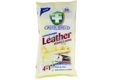 Green Shield 4v1 Kůže a koženka vlhčené čistící ubrousky 50 kusů
