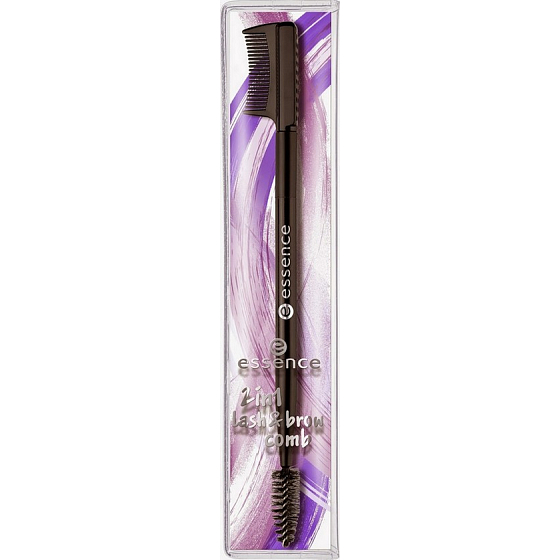Essence Lash & Brow Comb 2v1 kartáček na řasy a obočí 14,5 cm 1 kus