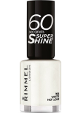 Rimmel London 60 Seconds Super Shine Nail Polish lak na nehty 703 White Hot Love 8 ml