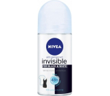 Nivea Invisible Black & White Pure kuličkový antiperspirant roll-on pro ženy 50 ml