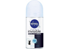 Nivea Invisible Black & White Pure kuličkový antiperspirant roll-on pro ženy 50 ml