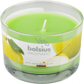 Bolsius Aromatic Green Apple - Zelené Jablko vonná svíčka ve skle 90 x 65 mm 247 g doba hoření cca 30 hodin