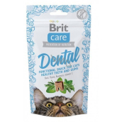Brit Care Cat Snack Dental Krůta poloměkké doplňkové krmivo pro kočky 50 g