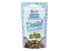 Brit Care Cat Snack Dental Krůta poloměkké doplňkové krmivo pro kočky 50 g