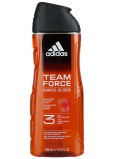 Adidas Team Force 3v1 sprchový gel na tělo, vlasy a obličej pro muže 400 ml