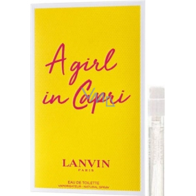 Lanvin A Girl in Capri toaletní voda pro ženy 2 ml s rozprašovačem, odstřik