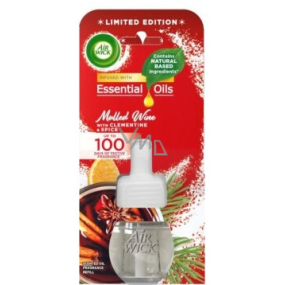 Air Wick Essential Oils Mulled Wine - Vůně svařeného vína elektrický osvěžovač náhradní náplň 19 ml