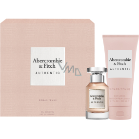 Abercrombie & Fitch Authentic Woman parfémovaná voda 50 ml + tělové mléko 200 ml, dárková sada